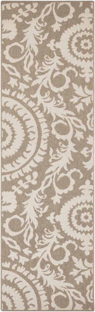 Surya Alfresco ALF-9616 Taupe Area Rug 2'3'' x 7'9'' Runner