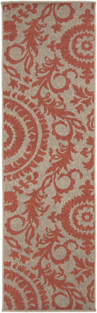 Surya Alfresco ALF-9617 Cherry Area Rug 2'3'' x 7'9'' Runner