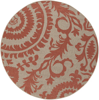 Surya Alfresco ALF-9617 Cherry Area Rug 7'3'' Round