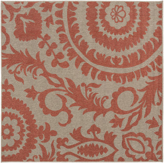 Surya Alfresco ALF-9617 Cherry Area Rug 7'3'' Square