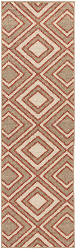 Surya Alfresco ALF-9618 Cherry Area Rug 2'3'' X 7'9'' Runner