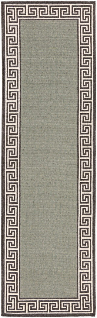 Surya Alfresco ALF-9625 Moss Area Rug 2'3'' x 7'9'' Runner