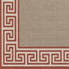 Surya Alfresco ALF-9628 Rust Machine Loomed Area Rug Sample Swatch