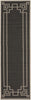 Surya Alfresco ALF-9630 Black Area Rug 2'3'' x 7'9'' Runner