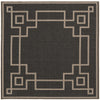 Surya Alfresco ALF-9630 Black Area Rug 7'3'' Square