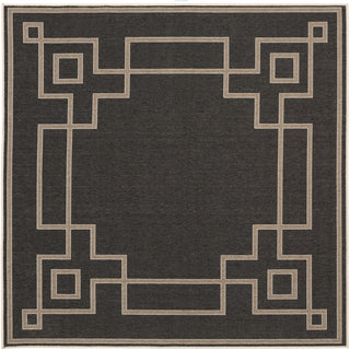 Surya Alfresco ALF-9630 Black Area Rug 7'3'' Square