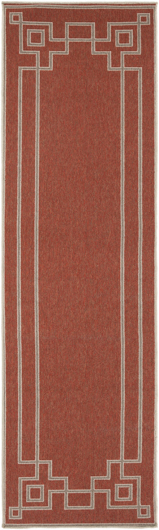 Surya Alfresco ALF-9631 Cherry Area Rug 2'3'' x 7'9'' Runner