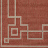 Surya Alfresco ALF-9631 Cherry Machine Loomed Area Rug Sample Swatch