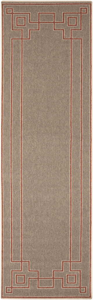 Surya Alfresco ALF-9633 Cherry Area Rug 2'3'' x 7'9'' Runner