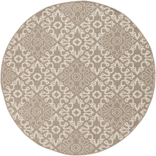 Surya Alfresco ALF-9635 Taupe Area Rug 7'3'' Round