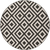 Surya Alfresco ALF-9639 Black Area Rug 7'3'' Round