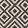 Surya Alfresco ALF-9639 Black Machine Loomed Area Rug Sample Swatch