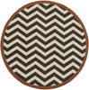 Surya Alfresco ALF-9646 Black Area Rug 7'3'' Round