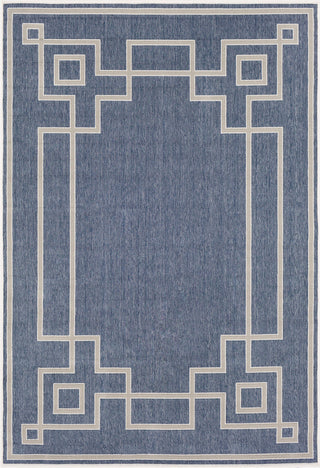 Surya Alfresco ALF-9654 Charcoal Taupe White Area Rug Main Image 5'3"x7'6"