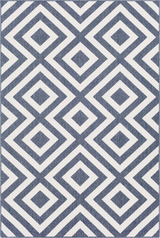 Surya Alfresco ALF-9657 Charcoal White Area Rug Main Image 5'3"x7'6"