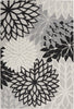 Nourison Aloha ALH05 Black White Area Rug Main Image 