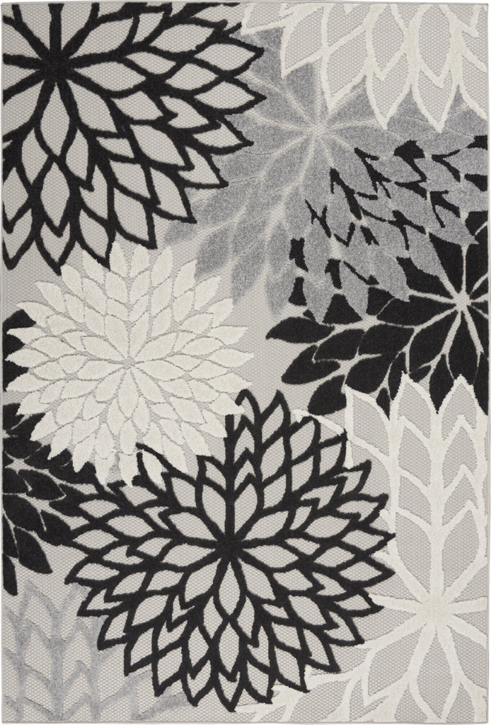 Nourison Aloha ALH05 Black White Area Rug Main Image 