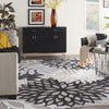 Nourison Aloha ALH05 Black White Area Rug Room Scene 2