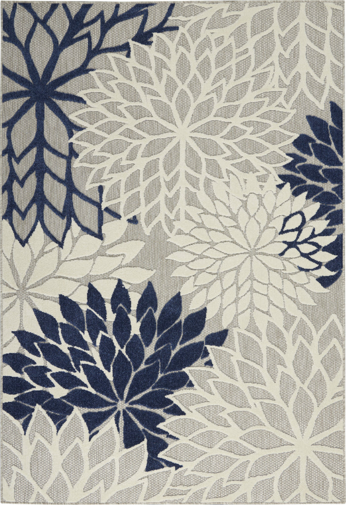 Nourison Aloha ALH05 Ivory/Navy Area Rug Main Image
