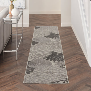 Nourison Aloha ALH05 Silver Grey Area Rug Room Scene 3