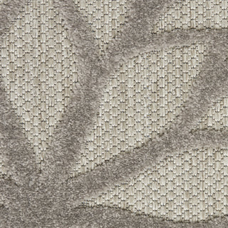 Nourison Aloha ALH05 Silver Grey Area Rug Close Up