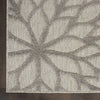 Nourison Aloha ALH05 Silver Grey Area Rug Corner 