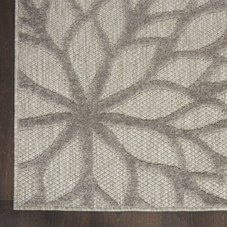 Nourison Aloha ALH05 Silver Grey Area Rug Corner 