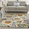 Nourison Aloha ALH17 Ivory/Multi Area Rug Room Scene 3
