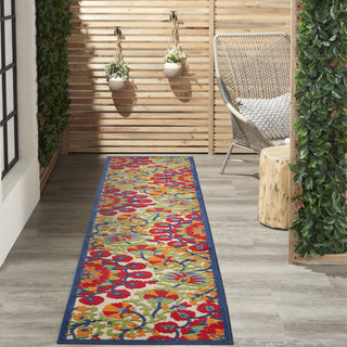 Nourison Aloha ALH20 Red/Multicolor Area Rug Lifestyle