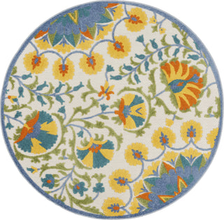 Nourison Aloha ALH22 Multicolor Area Rug Round