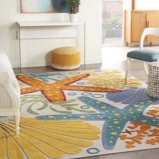 Nourison Aloha ALH24 Multicolor Area Rug Room Scene Featured