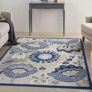 Nourison Aloha ALH25 Blue/Grey Area Rug Room Scene 2