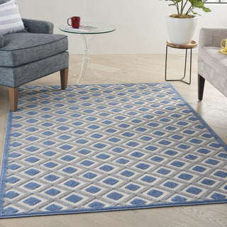 Nourison Aloha ALH26 Blue/Grey Area Rug Room Scene 2