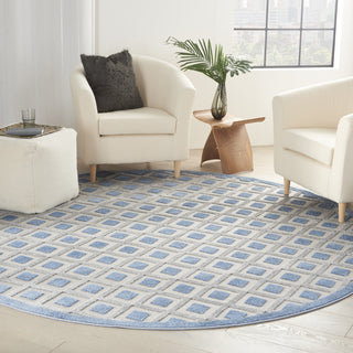 Nourison Aloha ALH26 Blue/Grey Area Rug Room Scene 3