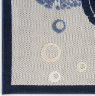 Nourison Aloha ALH27 Navy Blue Area Rug Detail Image