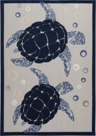 Nourison Aloha ALH27 Navy Blue Area Rug Detail Image