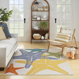 Nourison Aloha ALH28 Multicolor Area Rug Detail Image