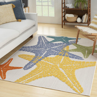 Nourison Aloha ALH28 Multicolor Area Rug Detail Image