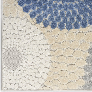 Nourison Aloha ALH29 Blue/Grey Area Rug Detail Image