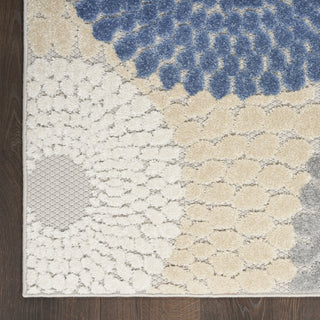 Nourison Aloha ALH29 Blue/Grey Area Rug Detail Image