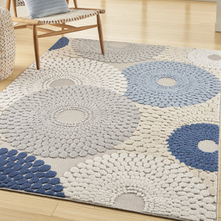 Nourison Aloha ALH29 Blue/Grey Area Rug Detail Image