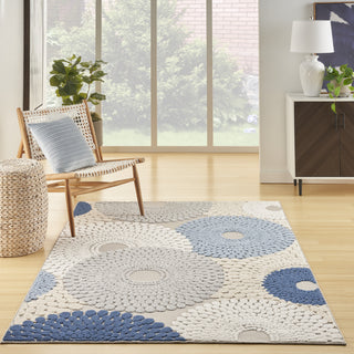 Nourison Aloha ALH29 Blue/Grey Area Rug Detail Image