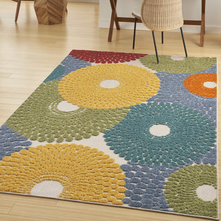 Nourison Aloha ALH29 Multicolor Area Rug Detail Image