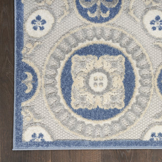 Nourison Aloha ALH30 Blue/Grey Area Rug Detail Image