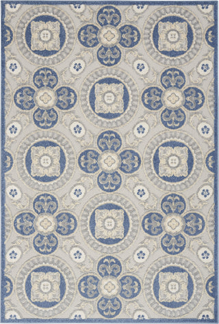 Nourison Aloha ALH30 Blue/Grey Area Rug Detail Image