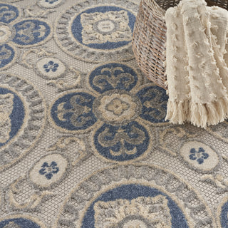 Nourison Aloha ALH30 Blue/Grey Area Rug Detail Image