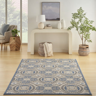 Nourison Aloha ALH30 Blue/Grey Area Rug Detail Image