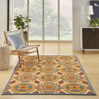 Nourison Aloha ALH30 Multicolor Area Rug Detail Image