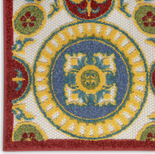 Nourison Aloha ALH30 Red/Multi Area Rug Detail Image