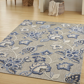 Nourison Aloha ALH31 Blue/Grey Area Rug Detail Image